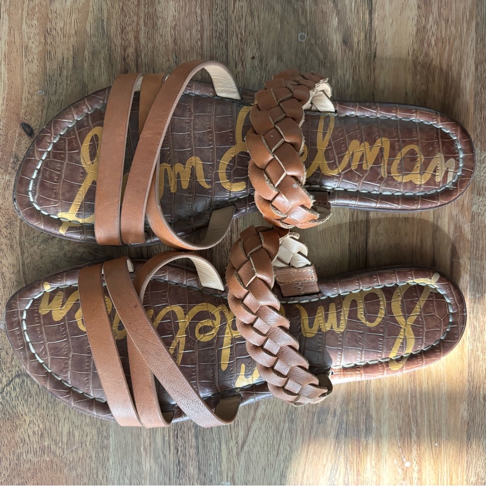 Sam Edelman Tan Multi-Strap Sandals